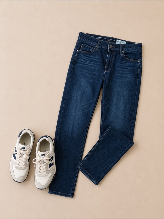 Anthropologie Denim - Anthropologie High Rise Slim Straight Stevie Ankle Petite Jeans